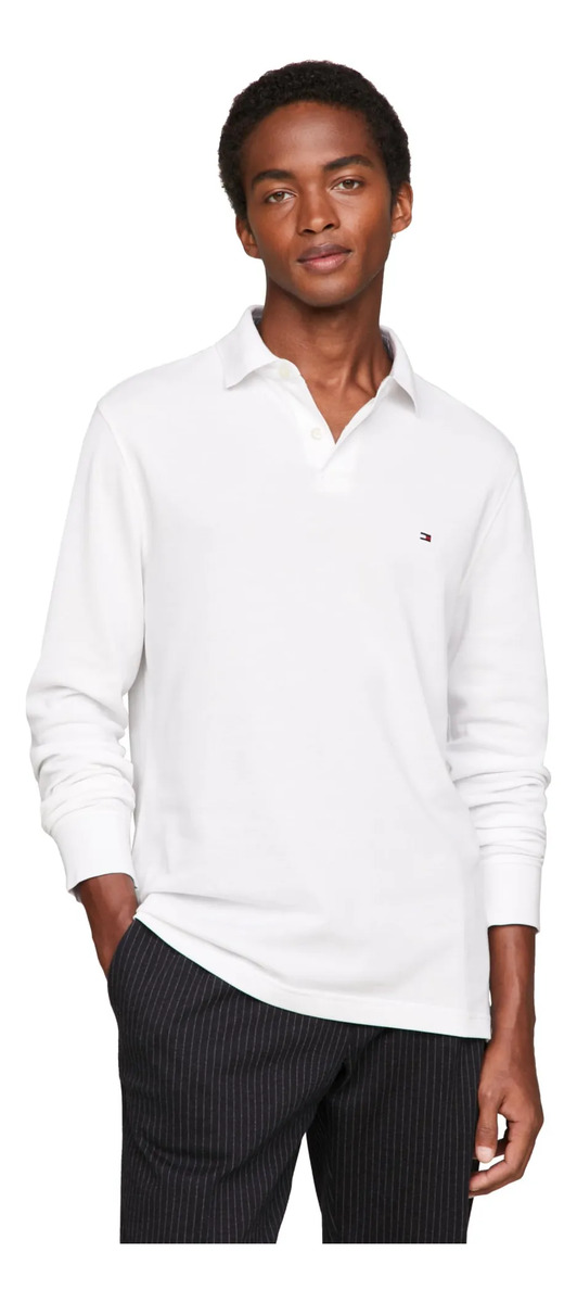 Camisas Polo de Manga Longa com Modelagem Regular 1
