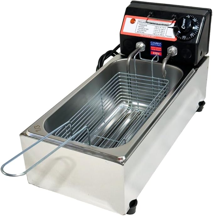 Fritadeira Elétrica Industrial Cuba Antichamas 3 L 1