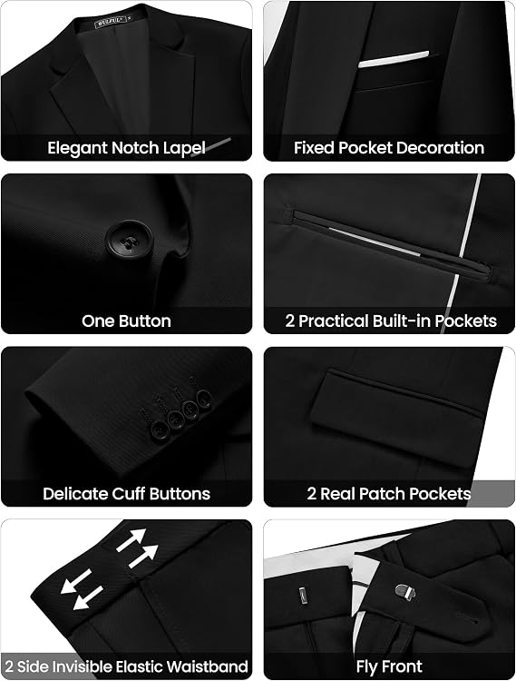 Terno Slim Fit Masculino 3 Peças Wulful 4