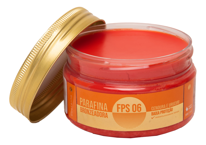 Parafina Bronzeadora Fps 6 Cenoura E Urucum Duotrato 200 g 2