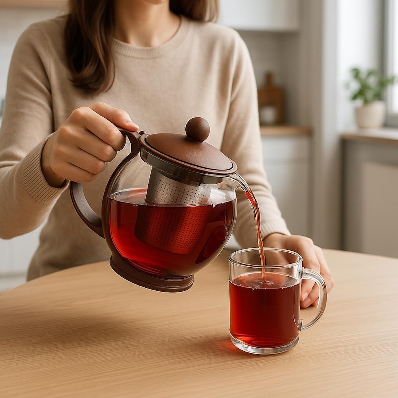 Chaleira de Vidro com Infusor de Aço Inox 2