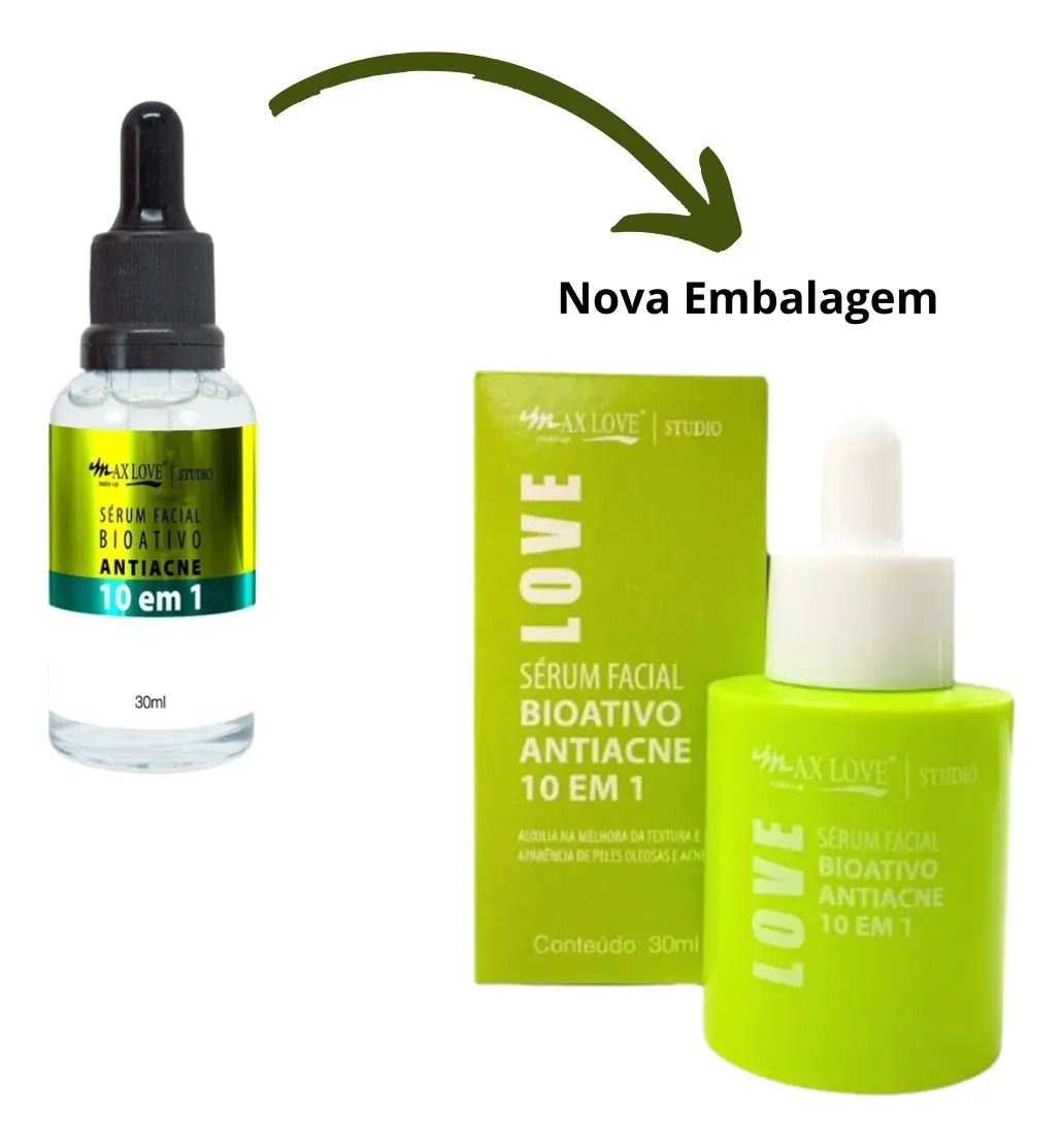 Sérum Facial Bioativo Antiacne Max Love 2