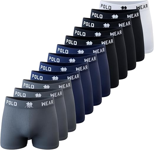 Kit 12 Cuecas Boxer Polo Wear  1