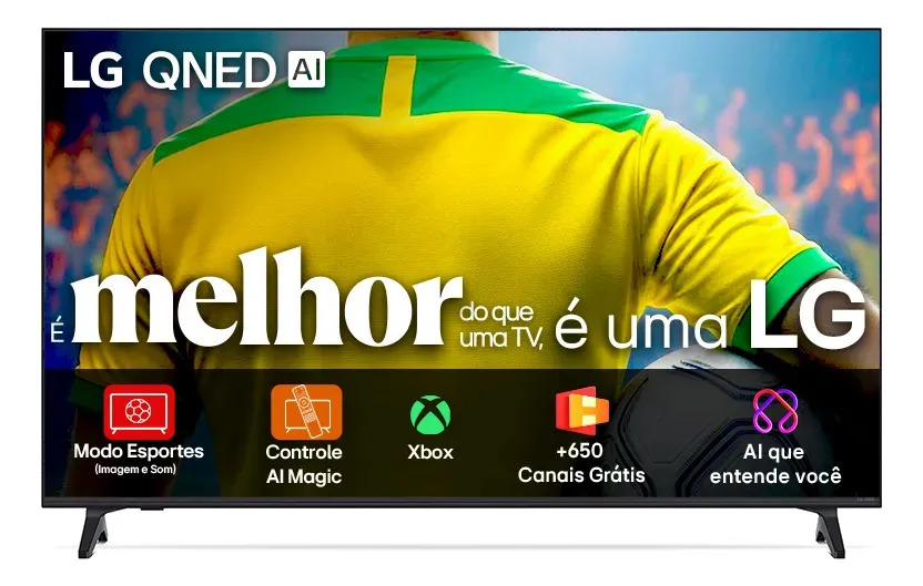 Smart TV 4K 55" LG QNED73 Portal de Games 1