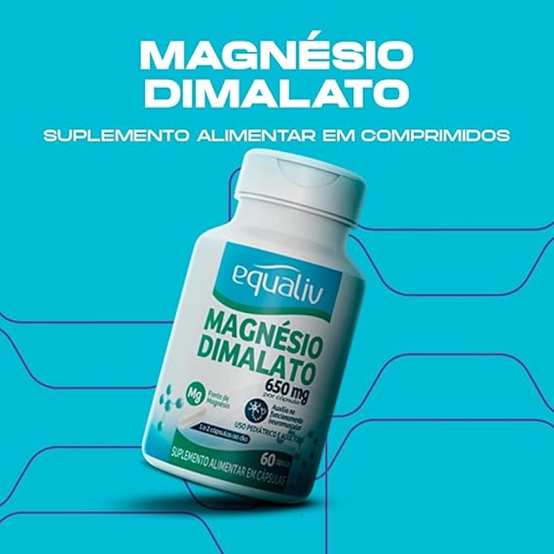 Equaliv Magnésio Dimalato 650 mg 60 Cápsulas 2