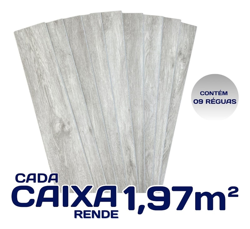 Piso Vinílico Click SPC Clicado Premium Caixa com 1,97 m² 3