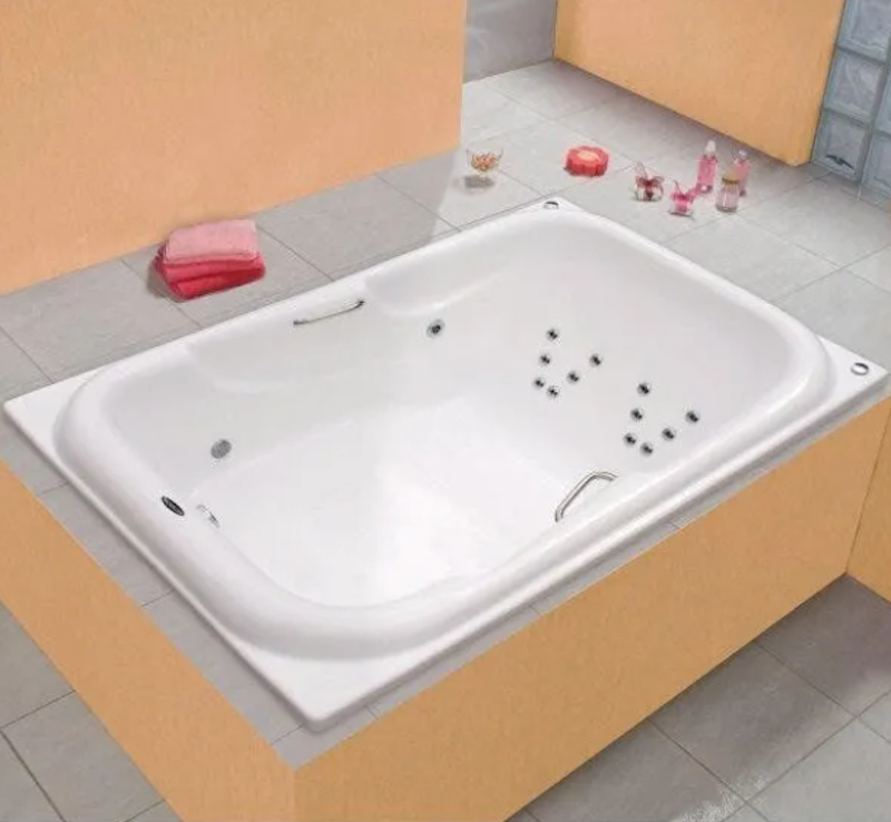 Banheira de Hidromassagem Double Tahiti Branca em Acrílico Luxo com Aquecedor 2
