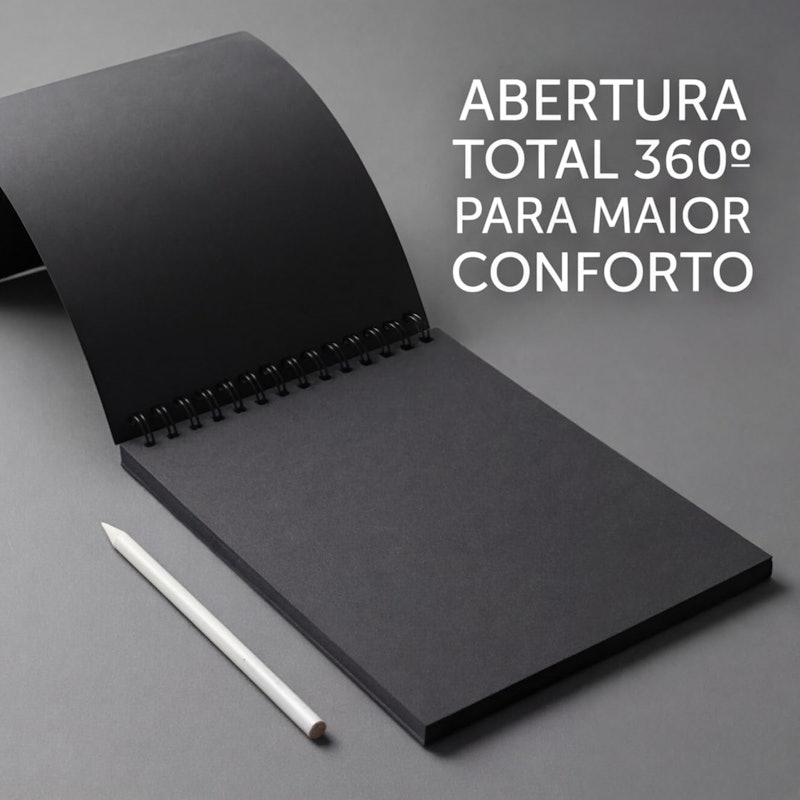 Caderno Sketchbook Desenho Artístico Profissional Esboço A4 4