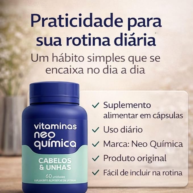 Vitamina Neo Química Cabelos e Unhas 4