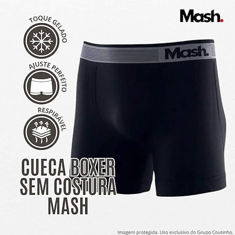 Cueca Boxer Microfibra Sem Costura 2