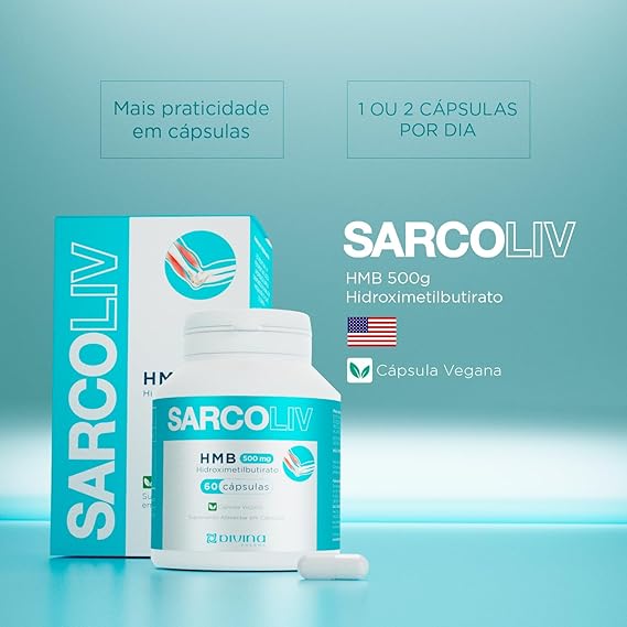 Sarcoliv HMB 500 mg 60 Cápsulas 2