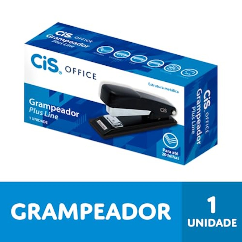 Grampeador de Mesa até 20 Folhas Plus Line 2