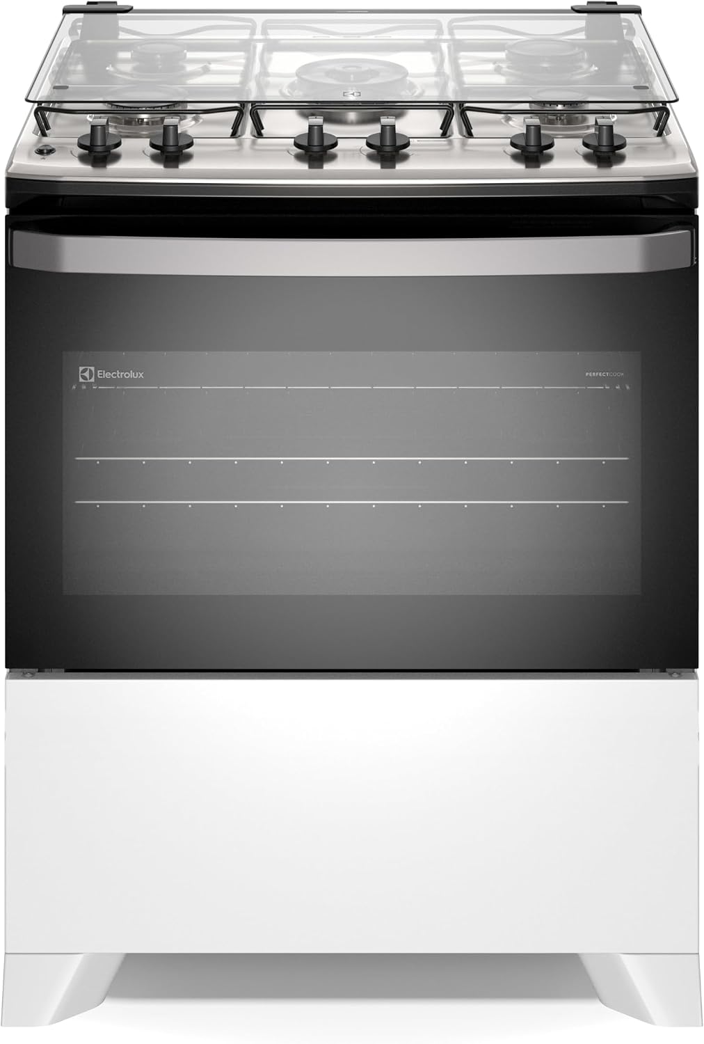 Fogão 5 Bocas Electrolux Branco Efficient Mesa Inox, PerfectCook e VaporBake 1
