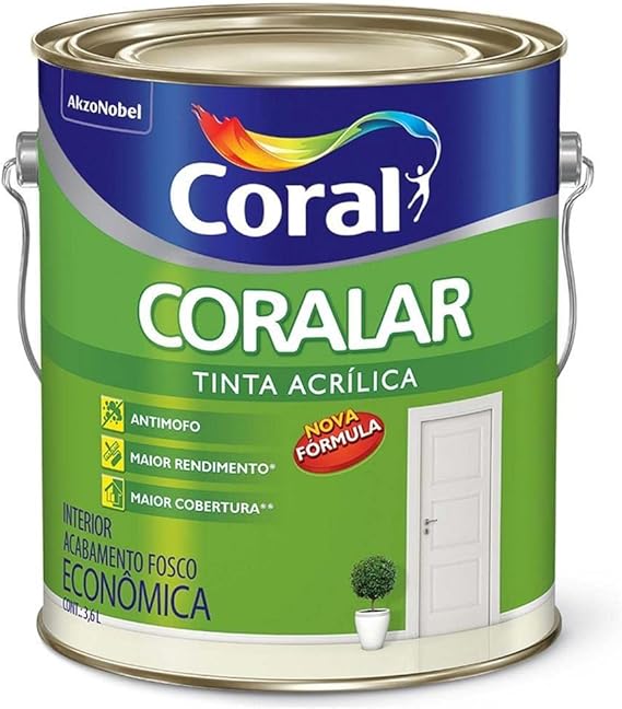 Tinta Acrílica Coralar Coral 2