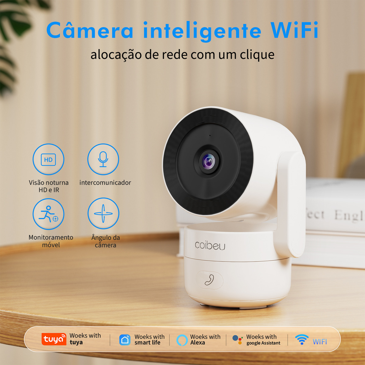 Câmera de Segurança Wi-Fi 4 MP com Áudio Bidirecional 3