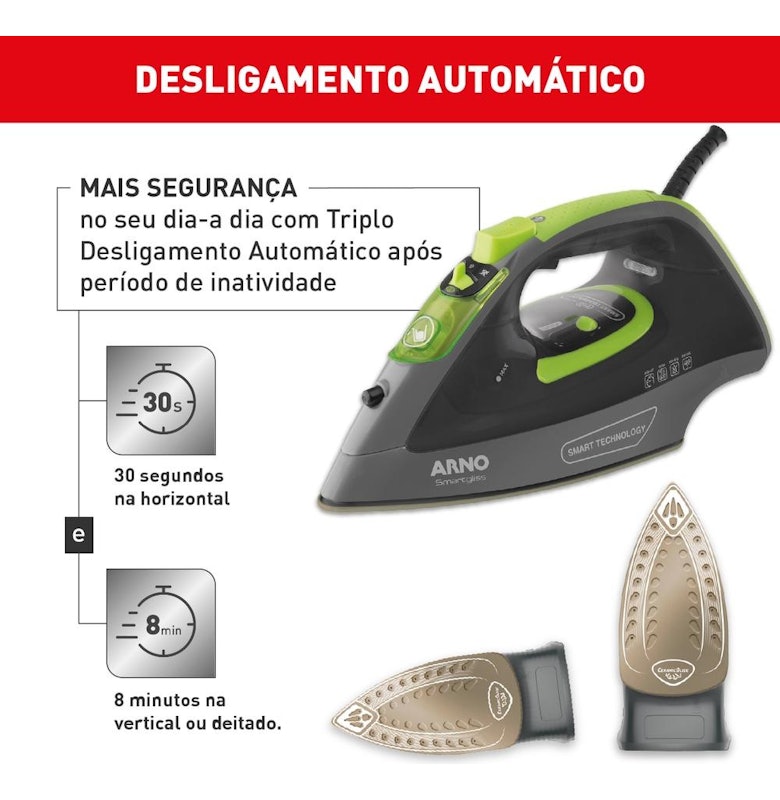 Ferro a Vapor Smartgliss com Base Cerâmica FSC1 (127 V) 5