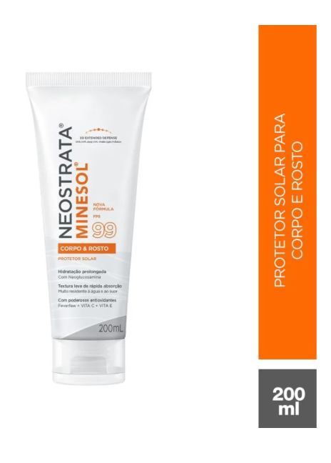 Protetor Solar Corpo e Rosto FP99 2