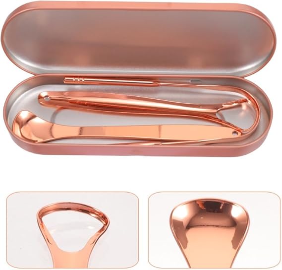 Kit Limpador de Língua 100% Cobre Palaziun 3
