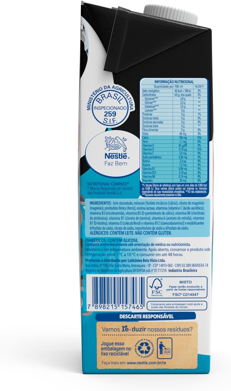 Leite UHT Desnatado Molico + Proteína 3