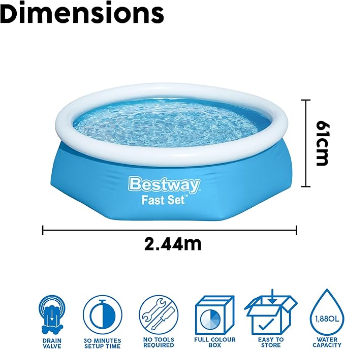 Piscina Inflável Fast Set 2100 L 4
