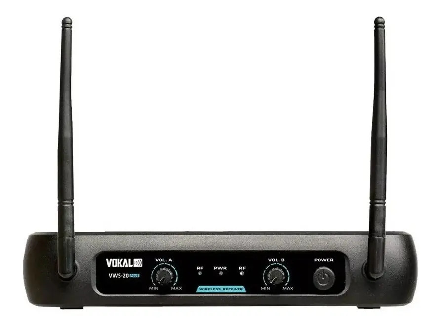 Microfone sem Fio Duplo Vokal VWS 20 Plus 5