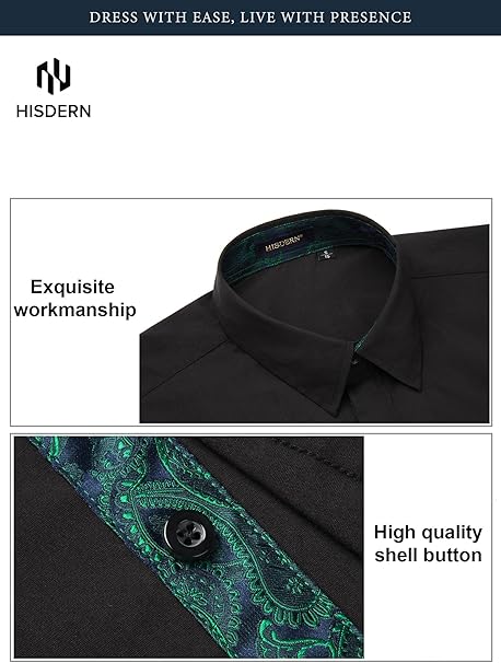 Camisa Social Masculina Hisdern com Detalhes 2