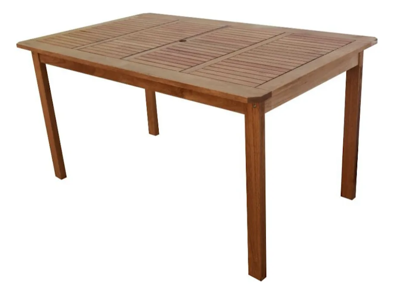 Mesa para Jardim Madeira Maciça Retangular West 1