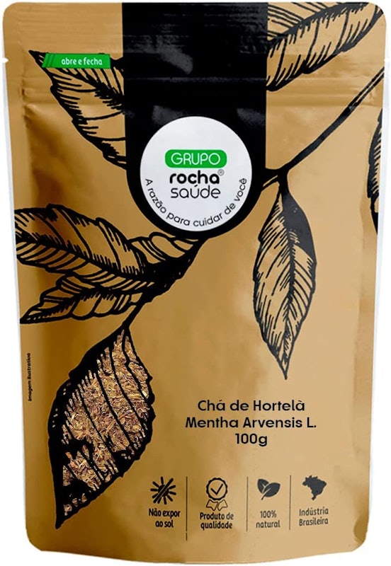 Chá de Hortelã Mentha Arvensis L. Grupo Rocha Saúde 1