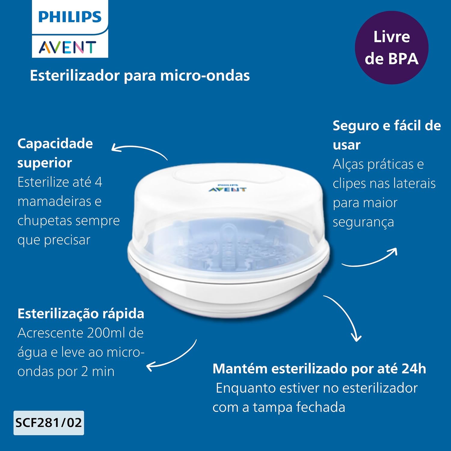 Esterilizador a Vapor para Micro-Ondas 5