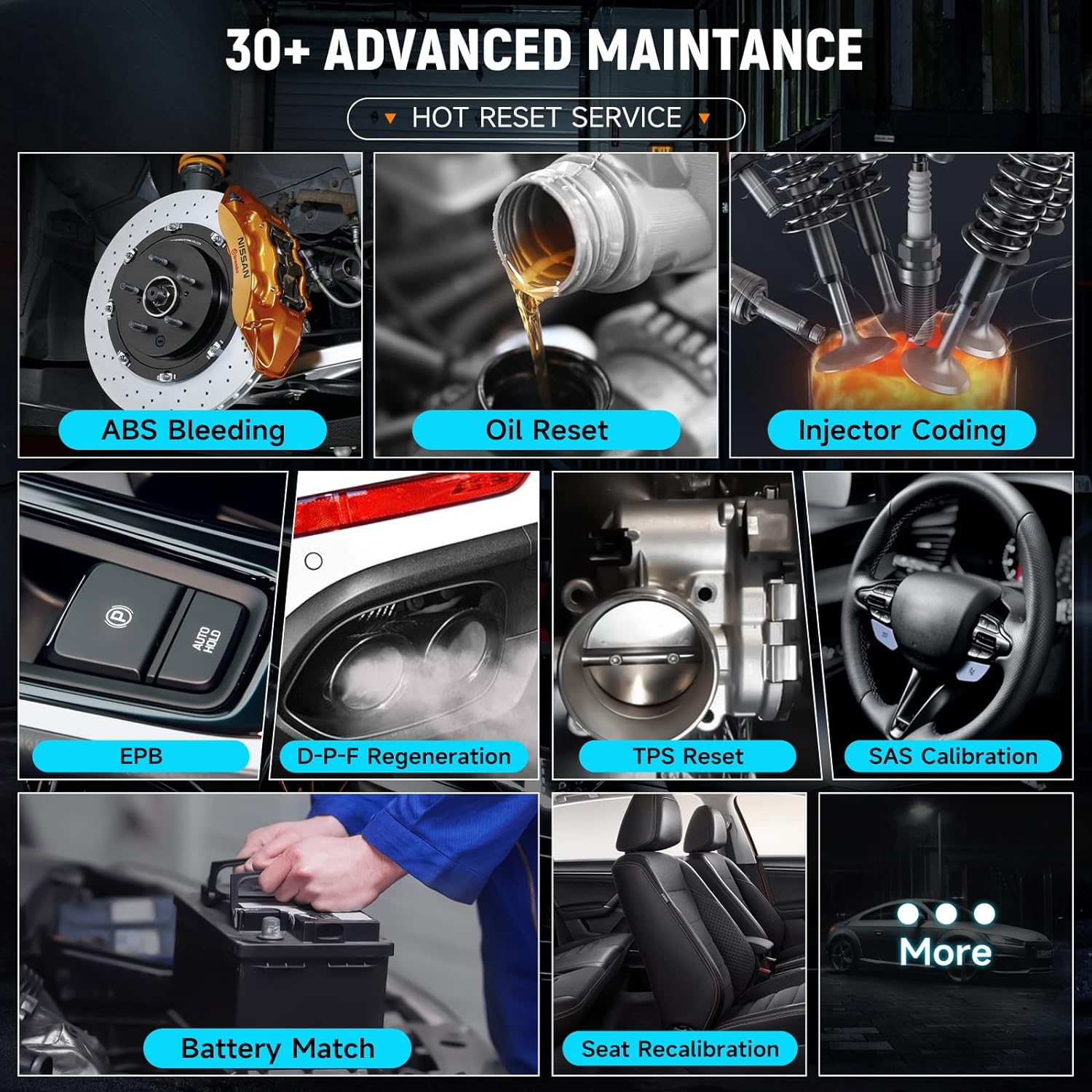 Foxwell NT809TS Bi-Directional OBD2 3