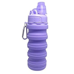 Garrafa Silicone Retrátil Dobrável Portátil