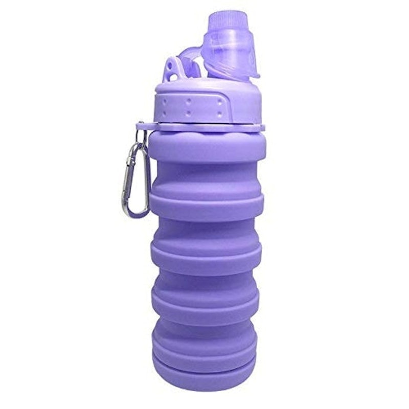 Garrafa Silicone Retrátil Dobrável Portátil 1