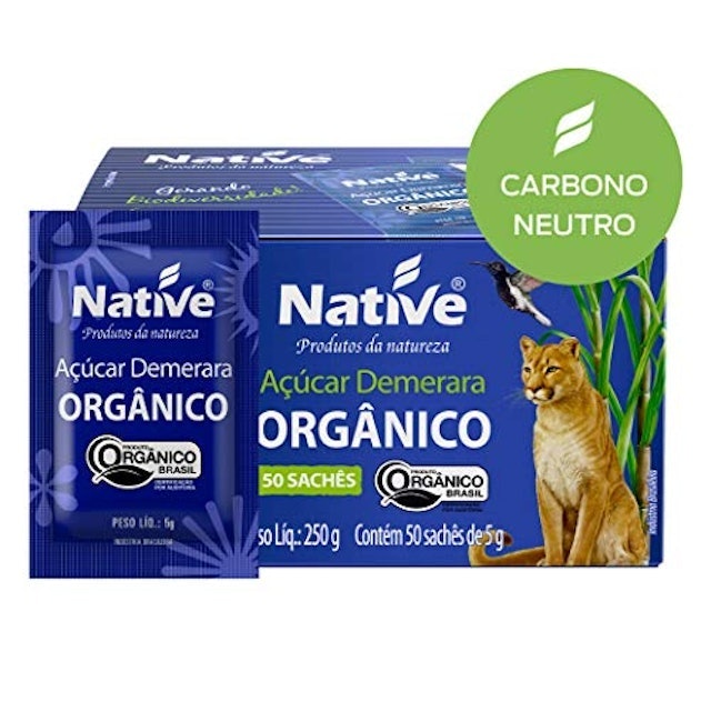 Açúcar Orgânico Demerara Native em Sachês 4