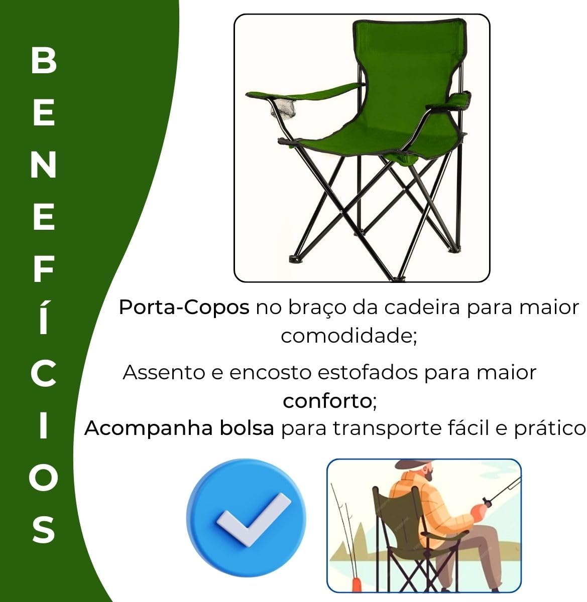 Cadeira Dobrável Ômega 3