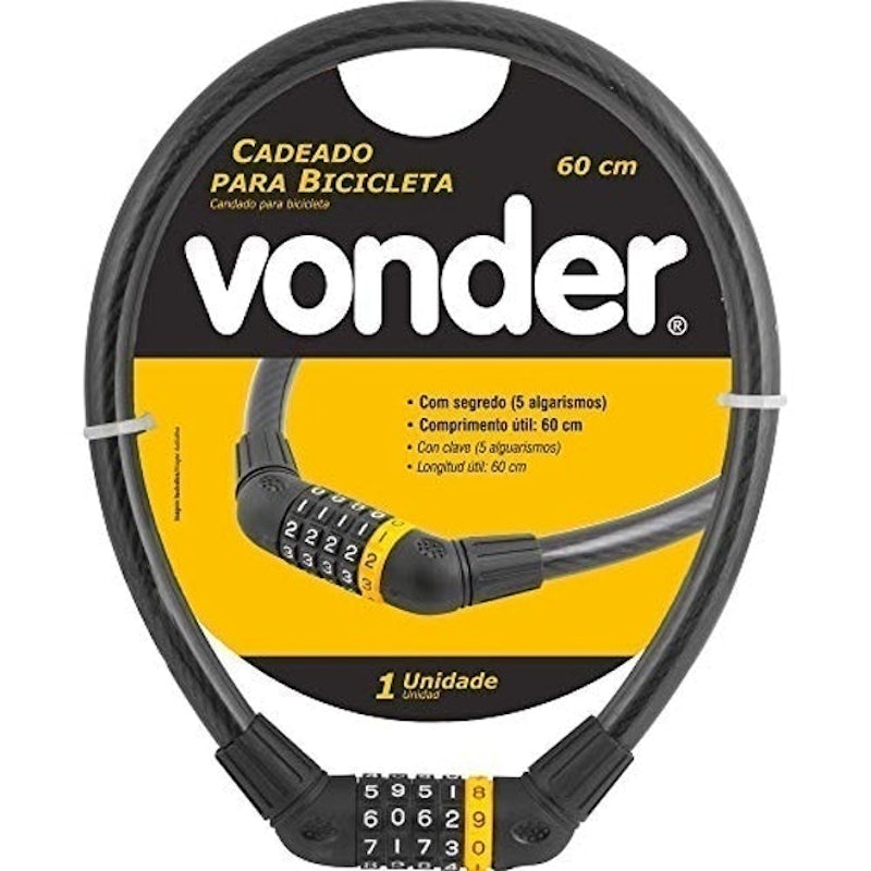 Cadeado para Bicicleta Vonder com Segredo 1