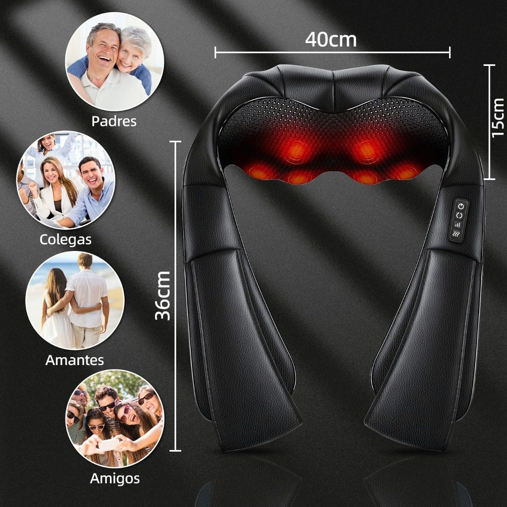 Almofada Massageadora Elétrica Nekteck para Pescoço e Costas 5