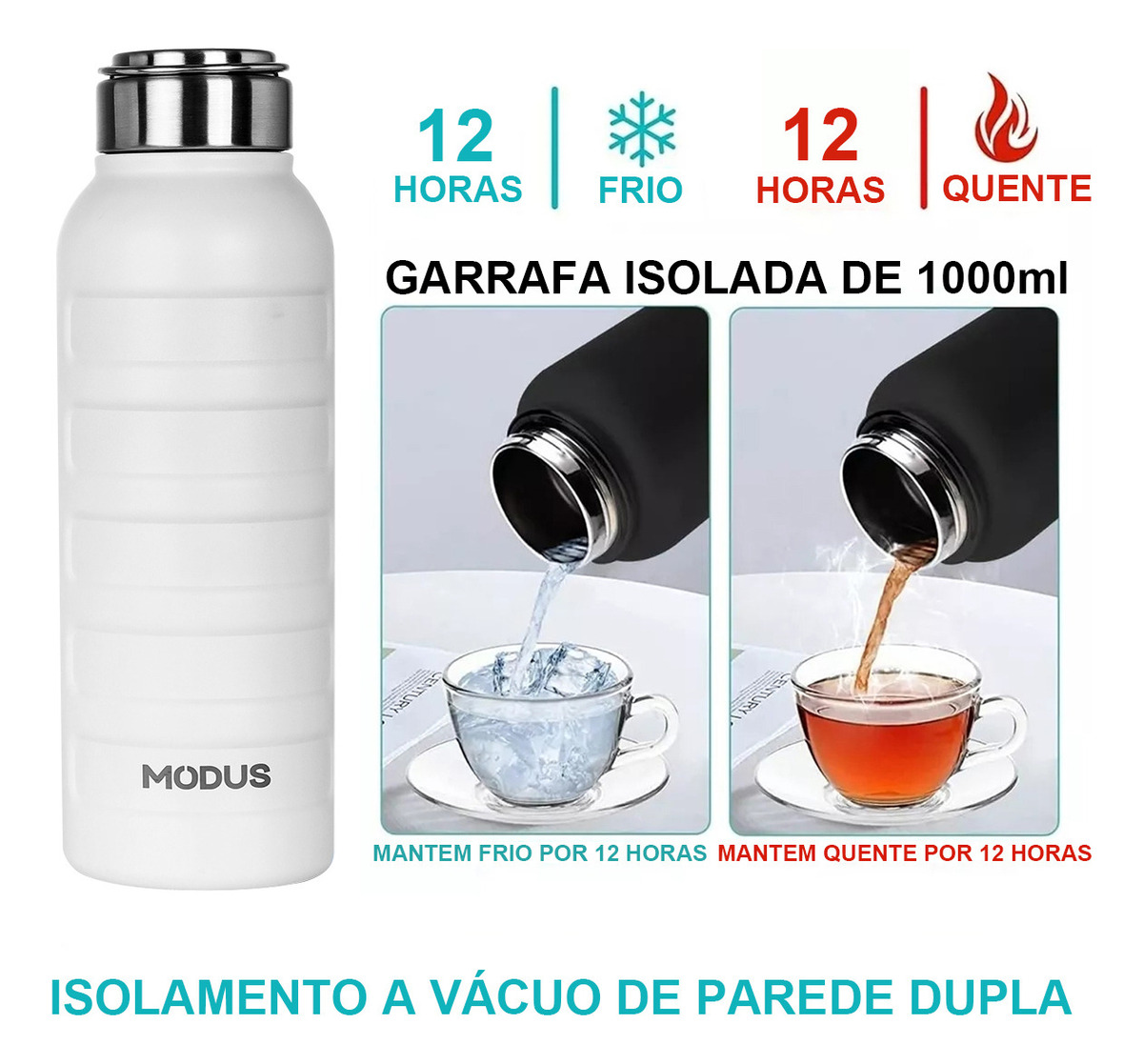 Garrafa de Água Térmica Esportiva Modus 3
