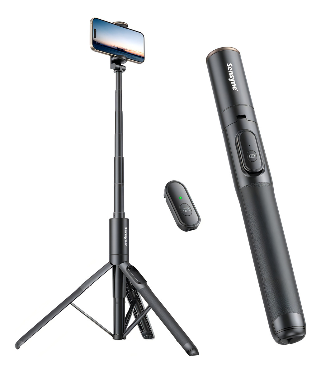 Tripé para Celular e Bastão de Selfie Sensyne 60" All in One 1