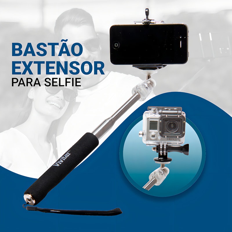 Bastão Extensor para Selfie VIV-TR360 4