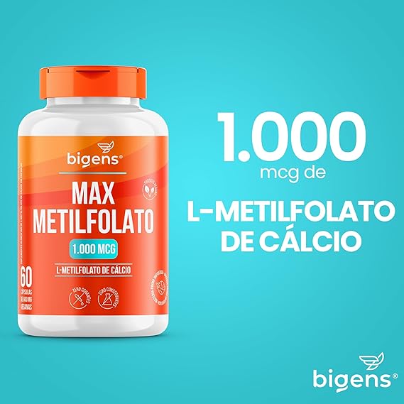 Max Metilfolato L-Metilfolato de Cálcio 1000 mcg  3