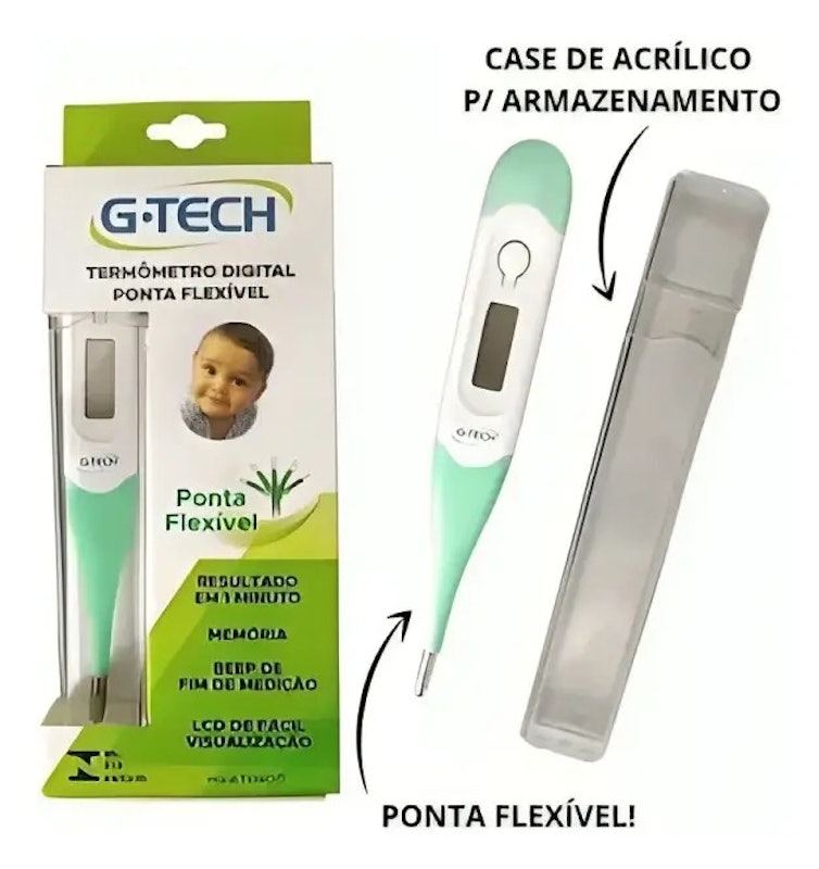 Termômetro Digital de Ponta Flexível G-Tech 5