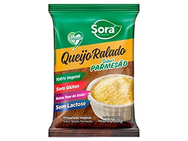 Queijo Ralado Vegetal Sabor Parmesão Sora 1