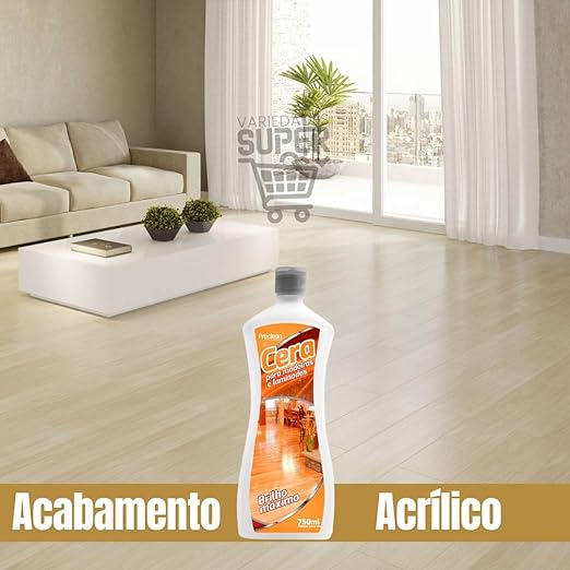 Cera para Madeira e Laminados Premium Brilho Intenso 750 ml 3