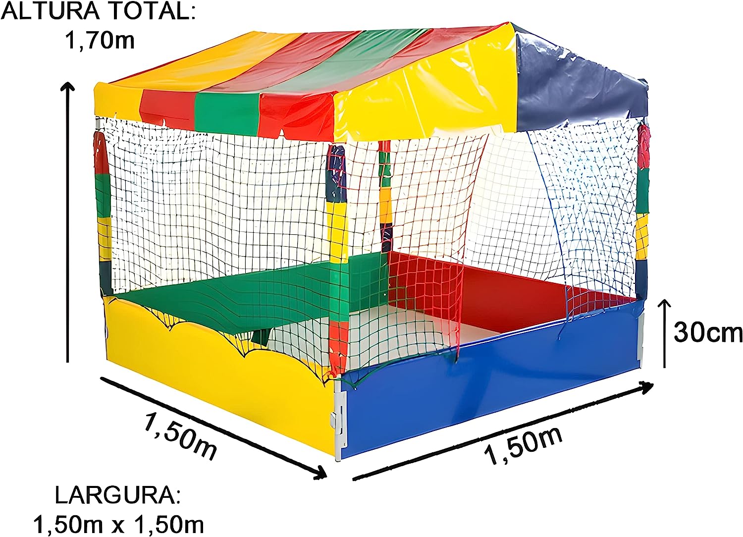 Piscina de Bolinhas Multicolorida com Bolinhas 2