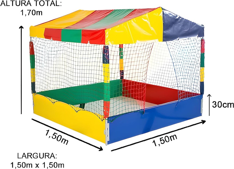 Piscina de Bolinhas Multicolorida com Bolinhas 2
