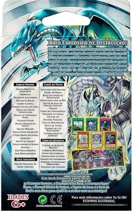 Yu Gi Oh Deck Estrutural Saga do Dragão Branco de Olhos Azuis 2