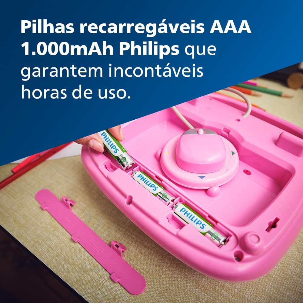 Pilha Recarregável AAA 1.2V 1000 mAh 3