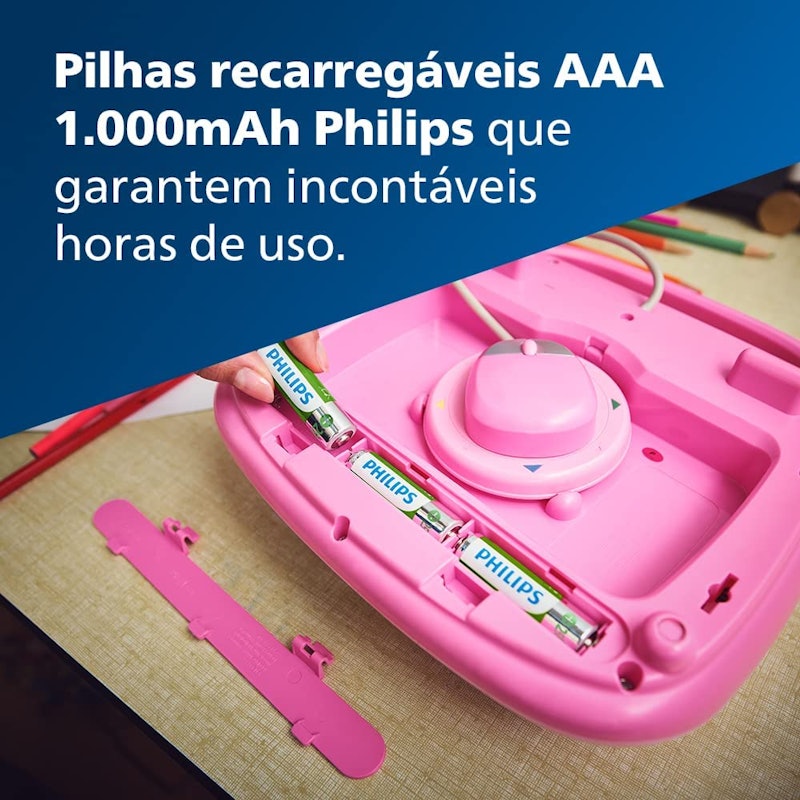 Pilha Recarregável AAA 1.2V 1000 mAh 3