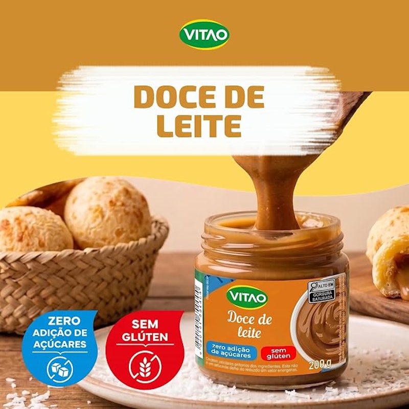 Doce de Leite Zero Açúcar Vitao 3