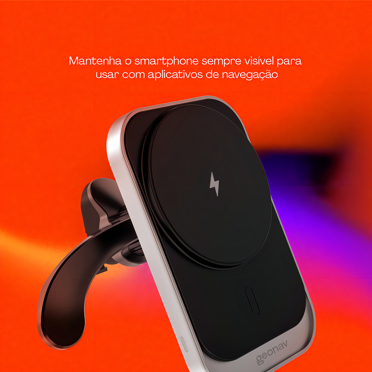 Carregador Veicular Magnético Compatível MagSafe 3